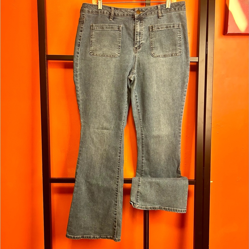 l.jeans Medium Wash Bootcut Stretch Jeans Size 14